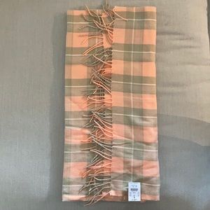 J Crew Pink Plaid Scarf (NWT)
